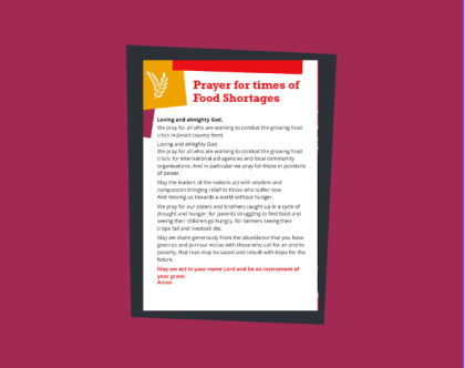 Prayer for times of Food Shortages THUMBNAIL