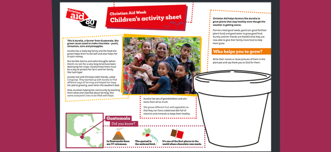 CAW25 children's activity sheet thumbnail
